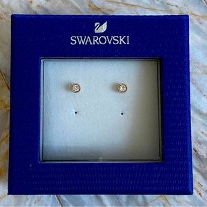 New Swarovski  Studs Gold Studded Earrings Small